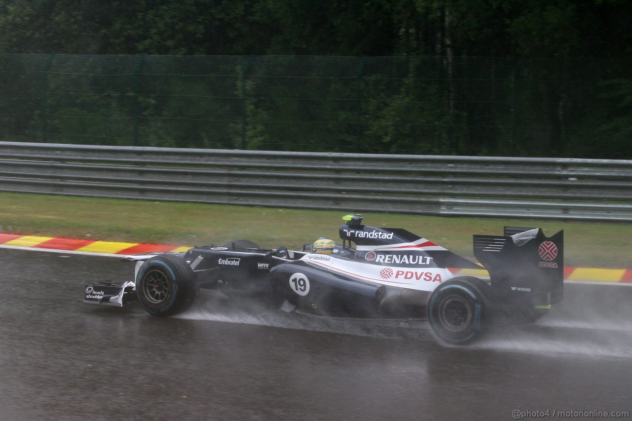 GP BELGIO, 31.08.2012- Prove Libere 2, Bruno Senna (BRA) Williams F1 Team FW34 
