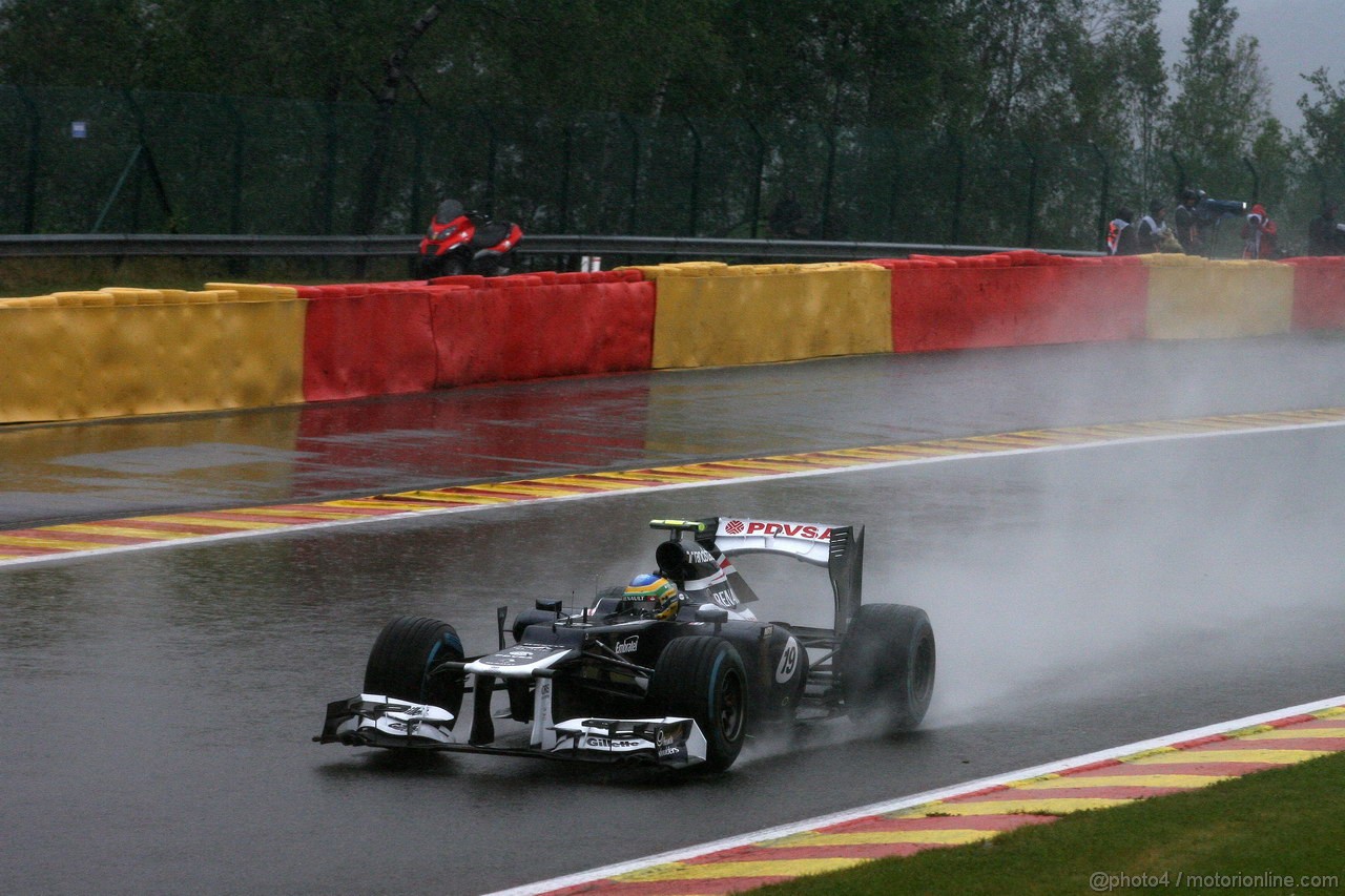 GP BELGIO, 31.08.2012- Prove Libere 2, Bruno Senna (BRA) Williams F1 Team FW34 