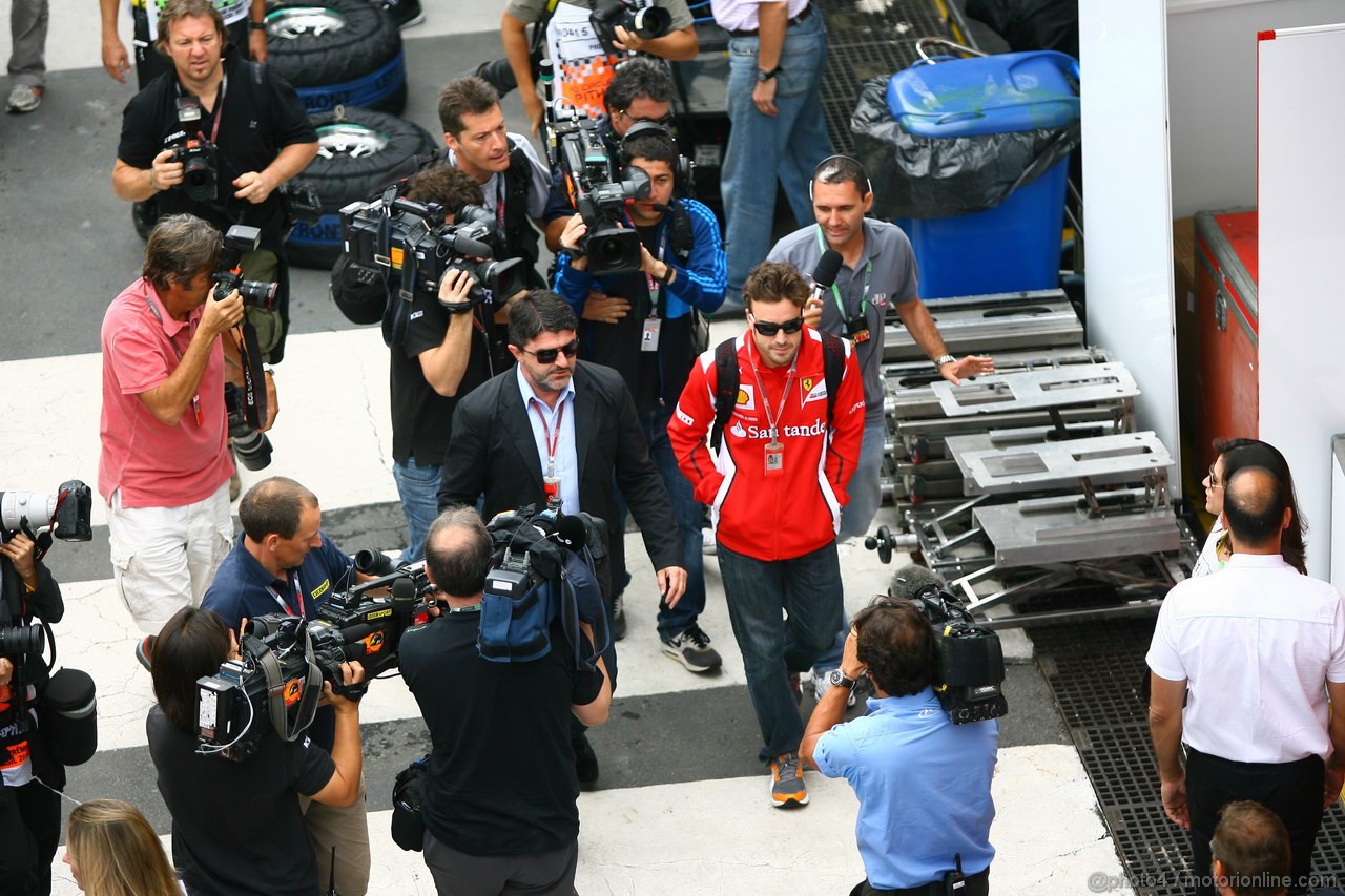 GP BRASILE, 25.11.2012- Fernando Alonso (ESP) Ferrari F2012 