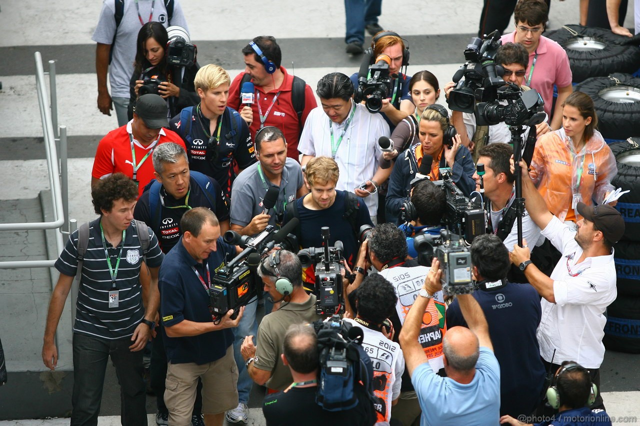 GP BRASILE, 25.11.2012- Sebastian Vettel (GER) Red Bull Racing RB8 