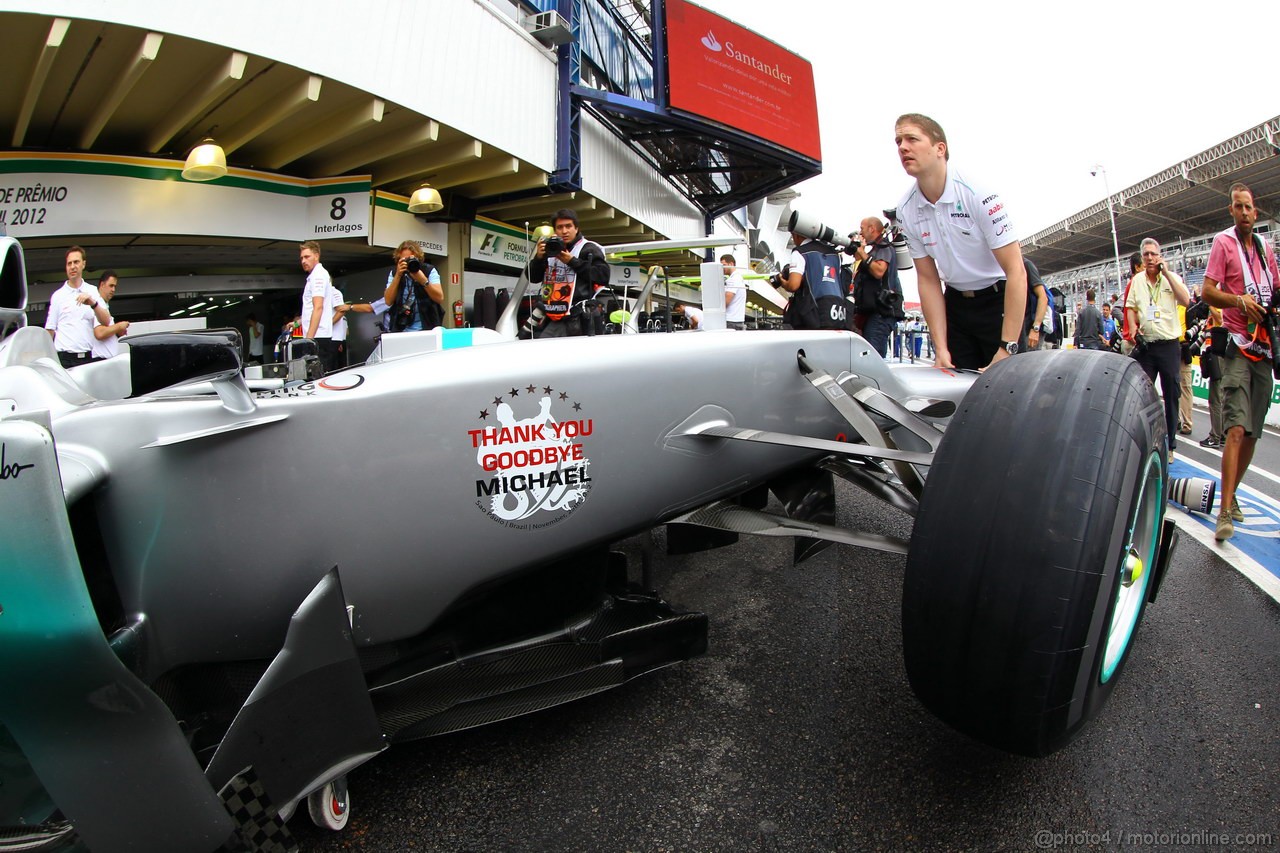 GP BRASILE, 25.11.2012- Michael Schumacher (GER) Mercedes AMG F1 W03 