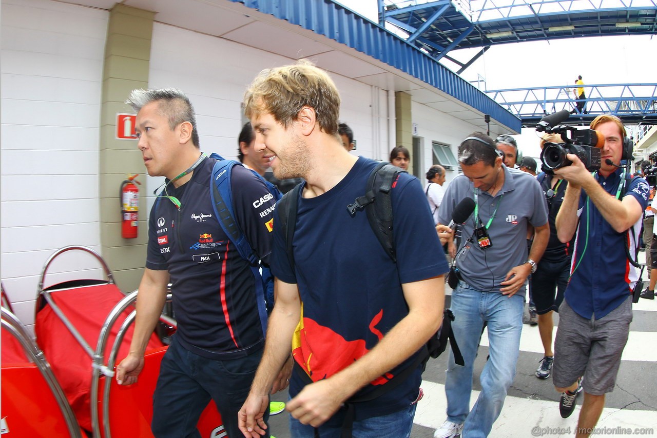 GP BRASILE, 25.11.2012- Sebastian Vettel (GER) Red Bull Racing RB8 