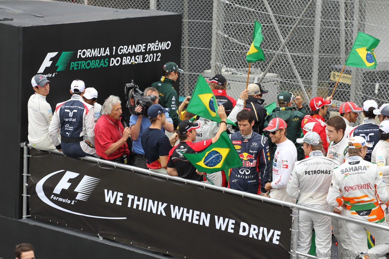 GP BRASILE, 25.11.2012- drivers parade  