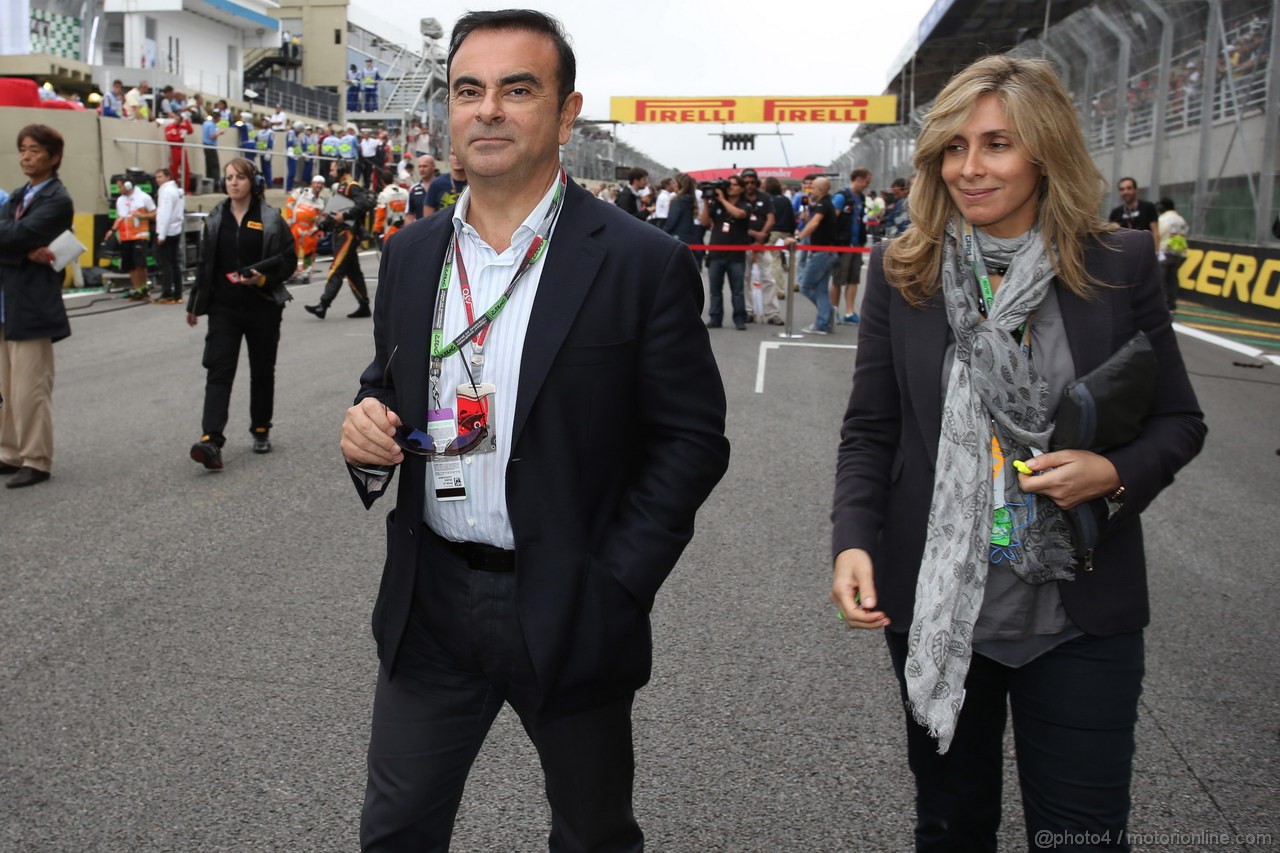 GP BRASILE, 25.11.2012- Gara, Carlos Ghosn (BRA), President Renault