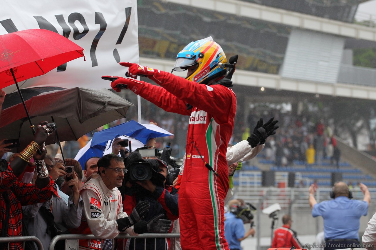 GP BRASILE, 25.11.2012- Gara, secondo Fernando Alonso (ESP) Ferrari F2012