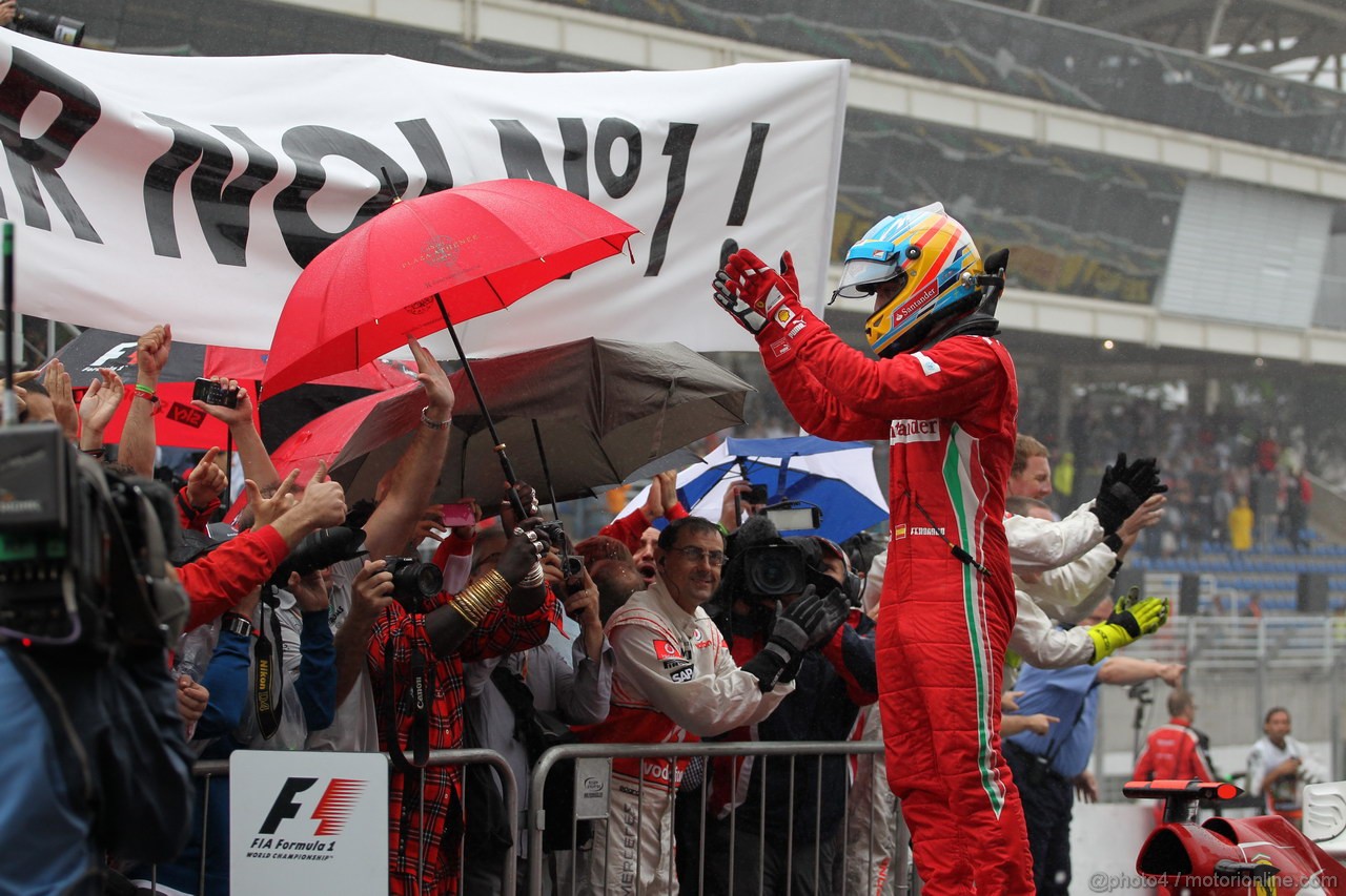 GP BRASILE, 25.11.2012- Gara, secondo Fernando Alonso (ESP) Ferrari F2012