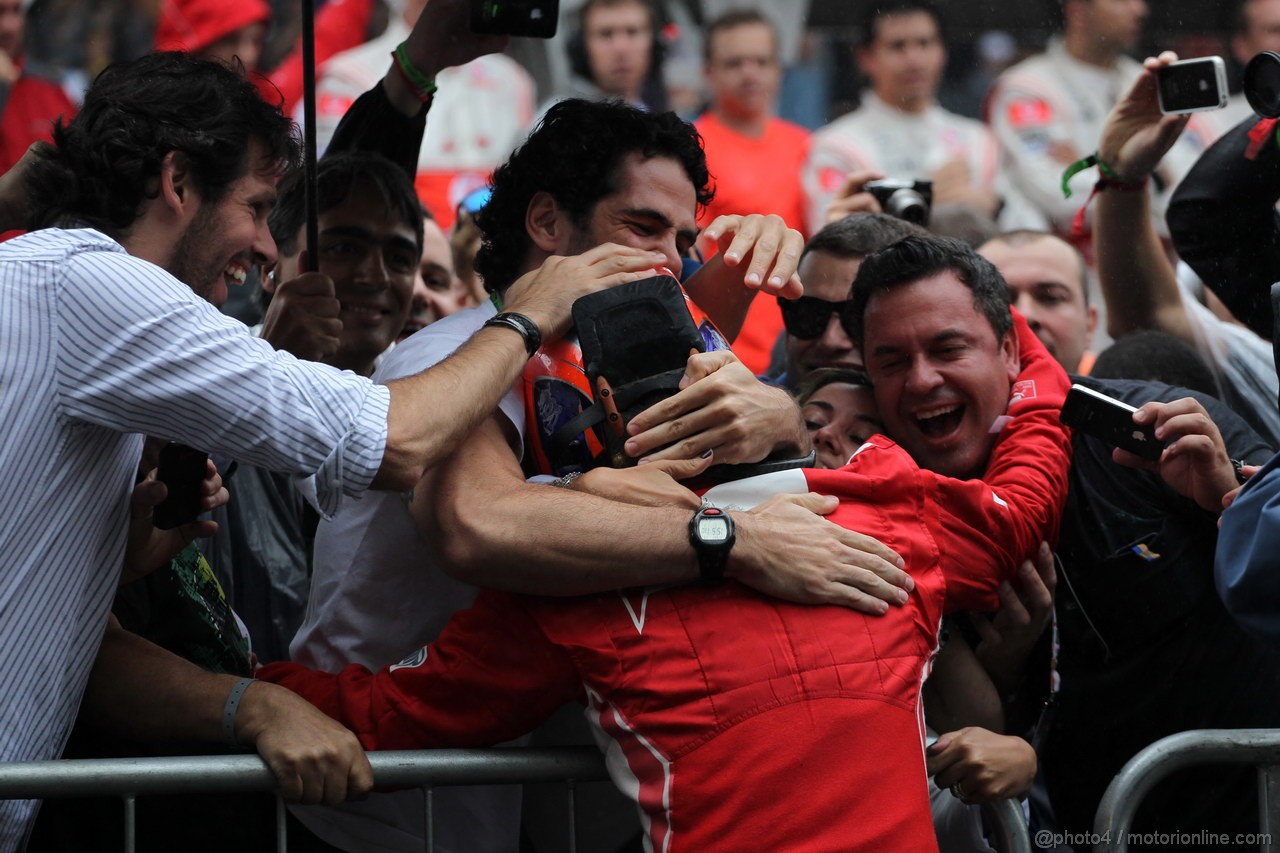 GP BRASILE, 25.11.2012- Gara, terzo Felipe Massa (BRA) Ferrari F2012 