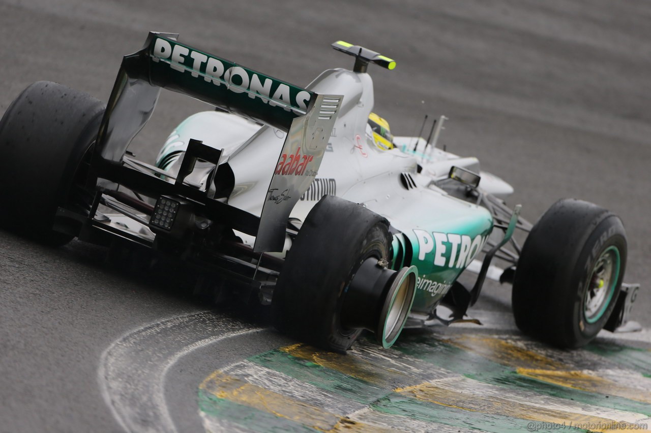 GP BRASILE, 25.11.2012- Gara, Nico Rosberg (GER) Mercedes AMG F1 W03 