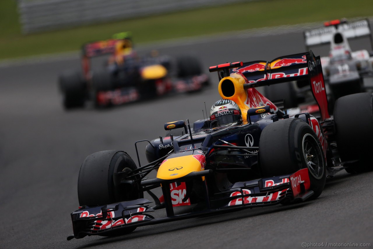 GP BRASILE, 25.11.2012- Gara, Sebastian Vettel (GER) Red Bull Racing RB8 