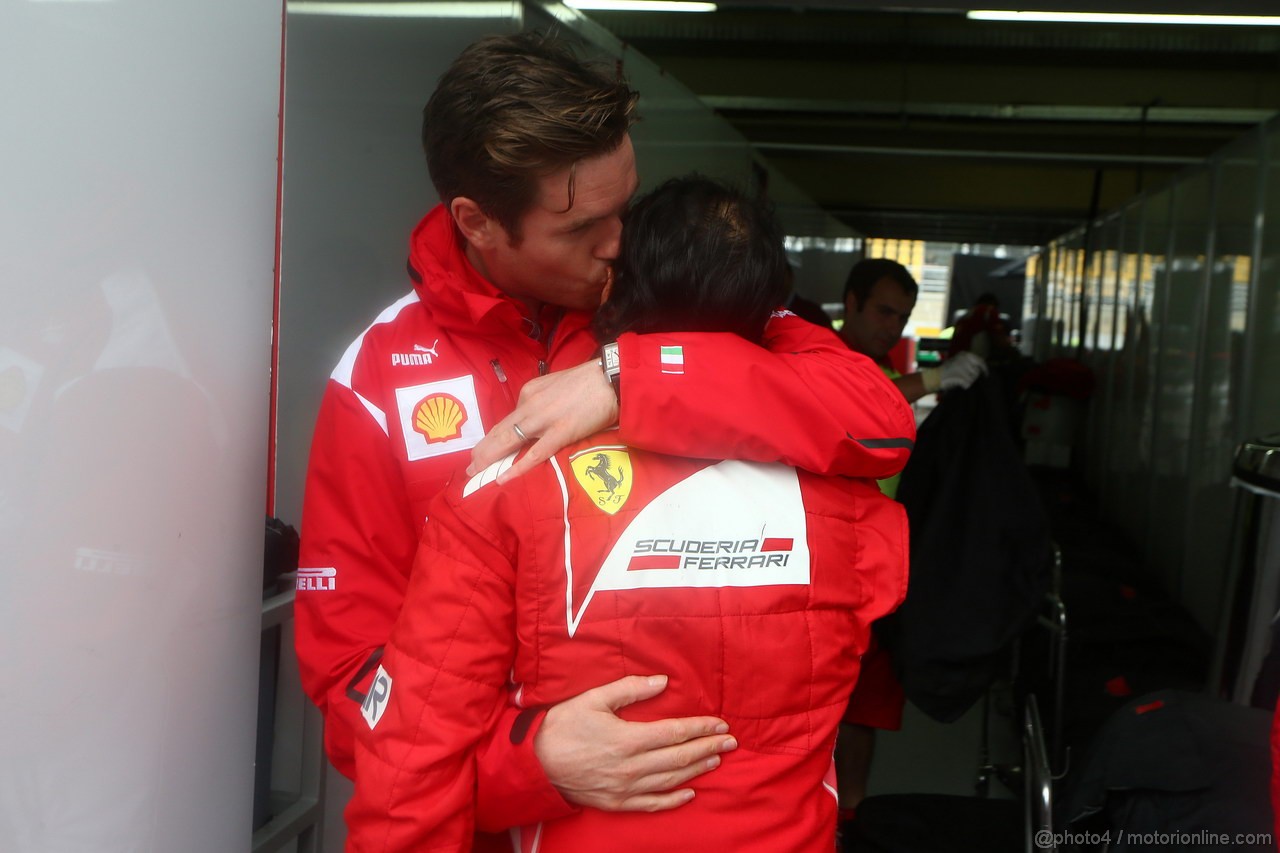 GP BRASILE, 25.11.2012- Gara, Rob Smedley, (GBR), Ferrari, Track Engineer of Felipe Massa (BRA) e Felipe Massa (BRA) Ferrari F2012 