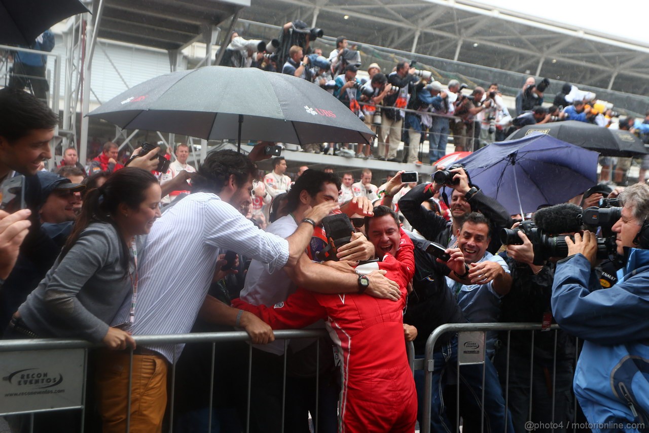 GP BRASILE, 25.11.2012- Gara, terzo Felipe Massa (BRA) Ferrari F2012 