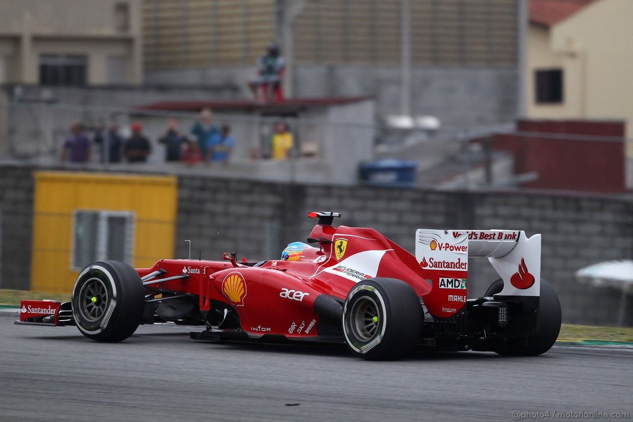 GP BRASILE, 25.11.2012- Gara, Fernando Alonso (ESP) Ferrari F2012 