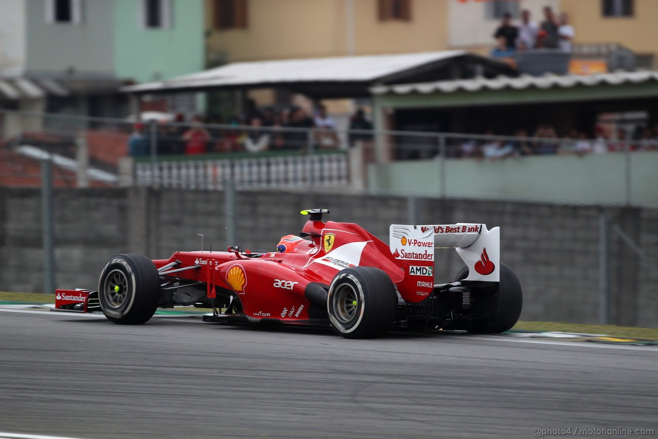 GP BRASILE, 25.11.2012- Gara, Felipe Massa (BRA) Ferrari F2012 