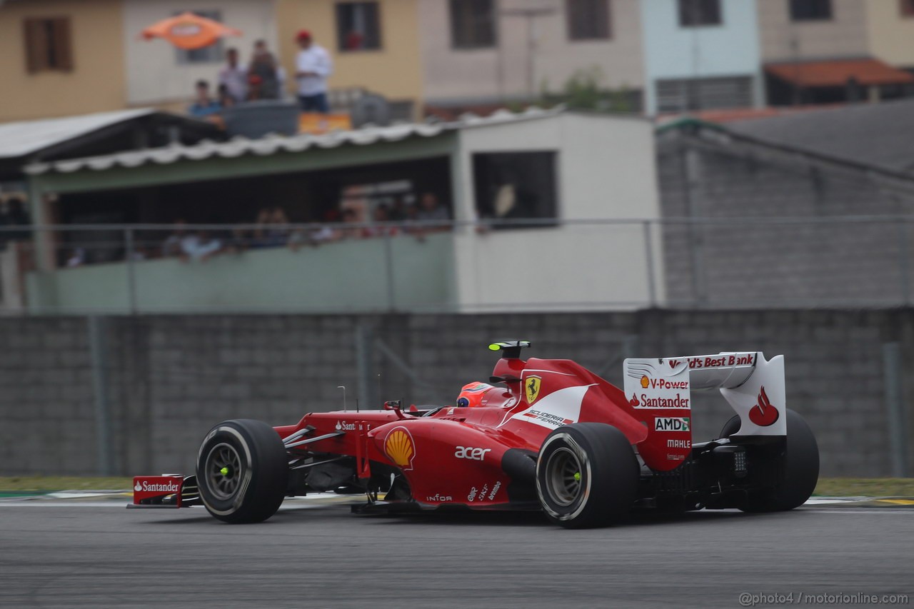 GP BRASILE, 25.11.2012- Gara, Felipe Massa (BRA) Ferrari F2012 