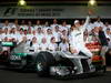 GP BRASILE, 25.11.2012- Mercedes Team photograph, Michael Schumacher (GER) Mercedes AMG F1 W03 