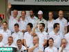 GP BRASILE, 25.11.2012- Mercedes Team photograph, Michael Schumacher (GER) Mercedes AMG F1 W03 