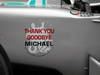 GP BRASILE, 25.11.2012- A mensage to Michael Schumacher (GER) Mercedes AMG F1 W03 