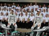 GP BRASILE, 25.11.2012- Michael Schumacher (GER) Mercedes AMG F1 W03 e Nico Rosberg (GER) Mercedes AMG F1 W03, Team photograph
