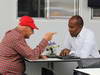 GP BRASILE, 25.11.2012- Nikki Lauda (AU), Mercedes e Anthony Hamilton (GBR), father of Lewis Hamilton(GBR) 