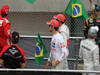 GP BRASILE, 25.11.2012- Jenson Button (GBR) McLaren Mercedes MP4-27 e Lewis Hamilton (GBR) McLaren Mercedes MP4-27 