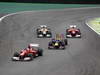 GP BRASILE, 25.11.2012- Gara, Fernando Alonso (ESP) Ferrari F2012 davanti a Mark Webber (AUS) Red Bull Racing RB8 