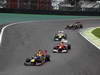 GP BRASILE, 25.11.2012- Gara, Mark Webber (AUS) Red Bull Racing RB8 davanti a Felipe Massa (BRA) Ferrari F2012 
