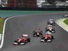 GP BRASILE, 25.11.2012- Gara, Fernando Alonso (ESP) Ferrari F2012, Mark Webber (AUS) Red Bull Racing RB8 e Felipe Massa (BRA) Ferrari F2012 