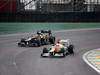 GP BRASILE, 25.11.2012- Gara, Heikki Kovalainen (FIN) Caterham F1 Team CT01 e Paul di Resta (GBR) Sahara Force India F1 Team VJM05 
