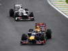 GP BRASILE, 25.11.2012- Gara, Sebastian Vettel (GER) Red Bull Racing RB8 e Kamui Kobayashi (JAP) Sauber F1 Team C31 