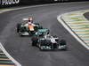 GP BRASILE, 25.11.2012- Gara, Nico Rosberg (GER) Mercedes AMG F1 W03 davanti a Paul di Resta (GBR) Sahara Force India F1 Team VJM05 