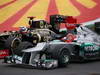 GP BRASILE, 25.11.2012- Gara, Kimi Raikkonen (FIN) Lotus F1 Team E20 e Michael Schumacher (GER) Mercedes AMG F1 W03 