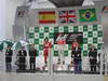GP BRASILE, 25.11.2012- Gara, Jenson Button (GBR) McLaren Mercedes MP4-27 vincitore, secondo Fernando Alonso (ESP) Ferrari F2012 e terzo Felipe Massa (BRA) Ferrari F2012 