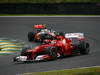 GP BRASILE, 25.11.2012- Gara, Felipe Massa (BRA) Ferrari F2012 davanti a Lewis Hamilton (GBR) McLaren Mercedes MP4-27 