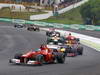 GP BRASILE, 25.11.2012- Gara, Fernando Alonso (ESP) Ferrari F2012 davanti a Sebastian Vettel (GER) Red Bull Racing RB8 
