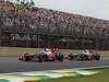 GP BRASILE, 25.11.2012- Gara,, Jenson Button (GBR) McLaren Mercedes MP4-27 e Lewis Hamilton (GBR) McLaren Mercedes MP4-27 