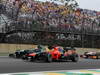 GP BRASILE, 25.11.2012- Gara, Vitaly Petrov (RUS) Caterham F1 Team CT01 e Timo Glock (GER) Marussia F1 Team MR01 