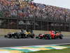 GP BRASILE, 25.11.2012- Gara, Vitaly Petrov (RUS) Caterham F1 Team CT01 e Timo Glock (GER) Marussia F1 Team MR01 