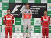 GP BRASILE, 25.11.2012- Gara, Jenson Button (GBR) McLaren Mercedes MP4-27 vincitore, secondo Fernando Alonso (ESP) Ferrari F2012 e terzo Felipe Massa (BRA) Ferrari F2012