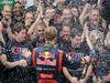 GP BRASILE, 25.11.2012- Gara, Festeggiamenti, Sebastian Vettel (GER) Red Bull Racing RB8, 3 times World Champion 