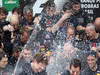 GP BRASILE, 25.11.2012- Gara, Festeggiamenti, Sebastian Vettel (GER) Red Bull Racing RB8, 3 times World Champion 2012 