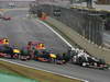GP BRASILE, 25.11.2012- Gara, Mark Webber (AUS) Red Bull Racing RB8, Sebastian Vettel (GER) Red Bull Racing RB8 e Kamui Kobayashi (JAP) Sauber F1 Team C31