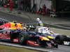 GP BRASILE, 25.11.2012- Gara, Mark Webber (AUS) Red Bull Racing RB8, Sebastian Vettel (GER) Red Bull Racing RB8 e Kamui Kobayashi (JAP) Sauber F1 Team C31 