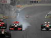 GP BRASILE, 25.11.2012- Gara, Crash, Nico Hulkenberg (GER) Sahara Force India F1 Team VJM05 e Lewis Hamilton (GBR) McLaren Mercedes MP4-27