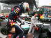GP BRASILE, 25.11.2012- Gara, Sebastian Vettel (GER) Red Bull Racing RB8, world champion 2012 with Michael Schumacher (GER) Mercedes AMG F1 W03