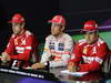 GP BRASILE, 25.11.2012- Gara, Conferenza Stampa, Fernando Alonso (ESP) Ferrari F2012, Jenson Button (GBR) McLaren Mercedes MP4-27 e Felipe Massa (BRA) Ferrari F2012