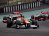 GP BRASILE, 25.11.2012- Gara, Nico Hulkenberg (GER) Sahara Force India F1 Team VJM05 davanti a Jenson Button (GBR) McLaren Mercedes MP4-27 