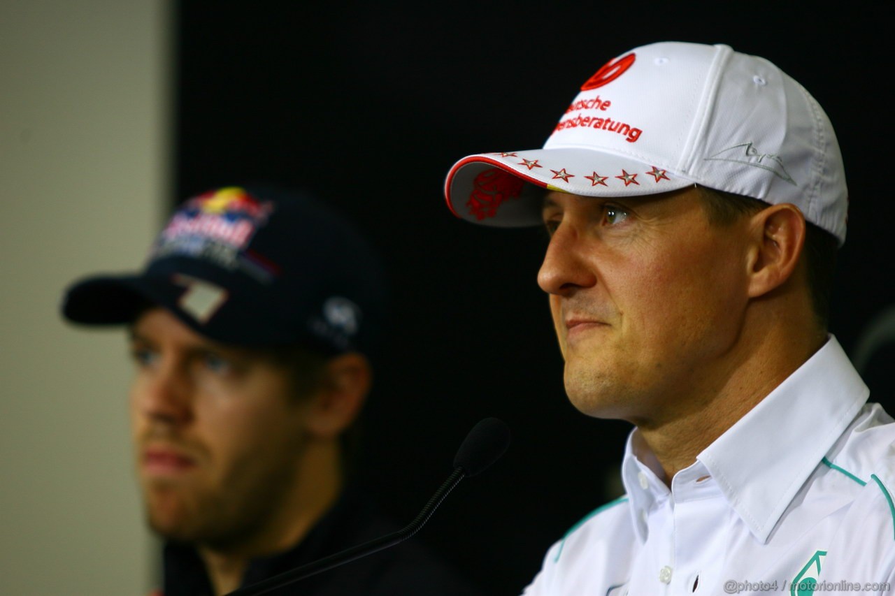 GP BRASILE, 22.11.2012- Conferenza Stampa, Michael Schumacher (GER) Mercedes AMG F1 W03 