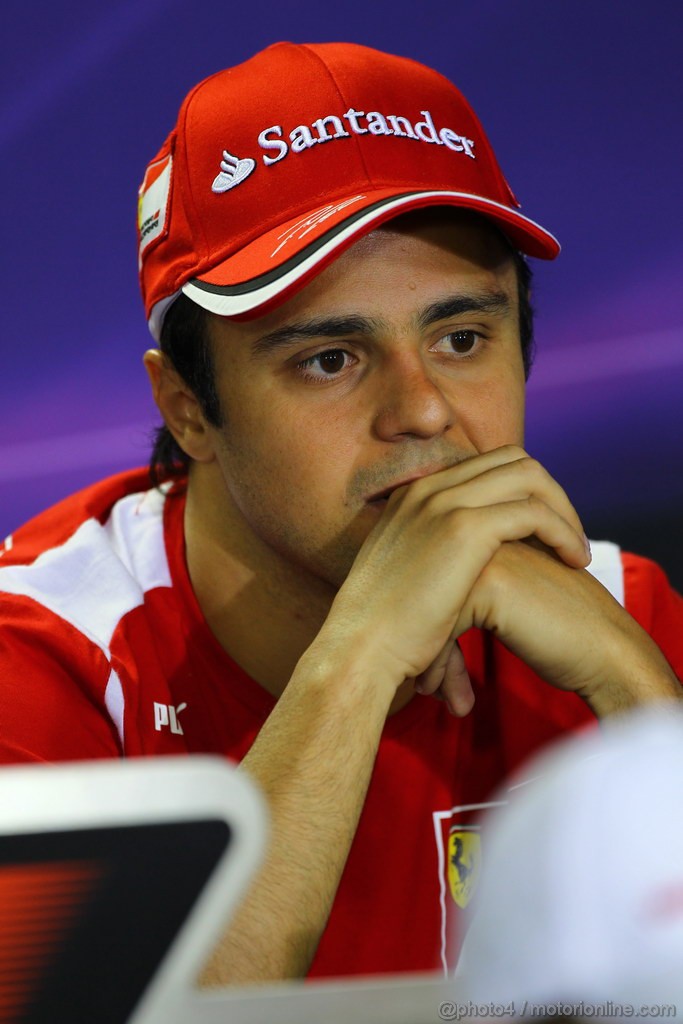 GP BRASILE, 22.11.2012- Conferenza Stampa, Felipe Massa (BRA) Ferrari F2012