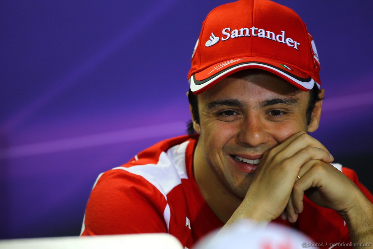 GP BRASILE, 22.11.2012- Conferenza Stampa, Felipe Massa (BRA) Ferrari F2012