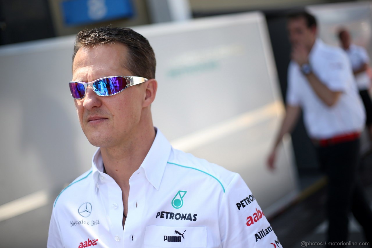 GP BRASILE, 22.11.2012- Michael Schumacher (GER) Mercedes AMG F1 W03